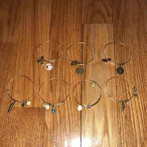 Gold Alex and Ani collection
